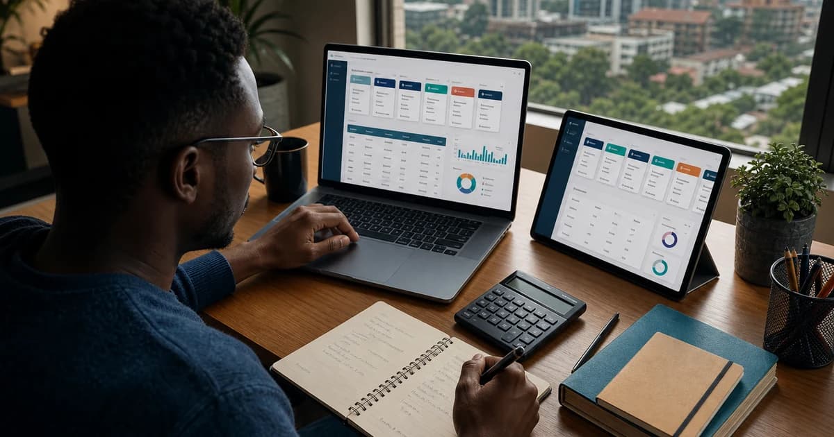 Kenyan remote worker calculating effective earnings from annotation tasks